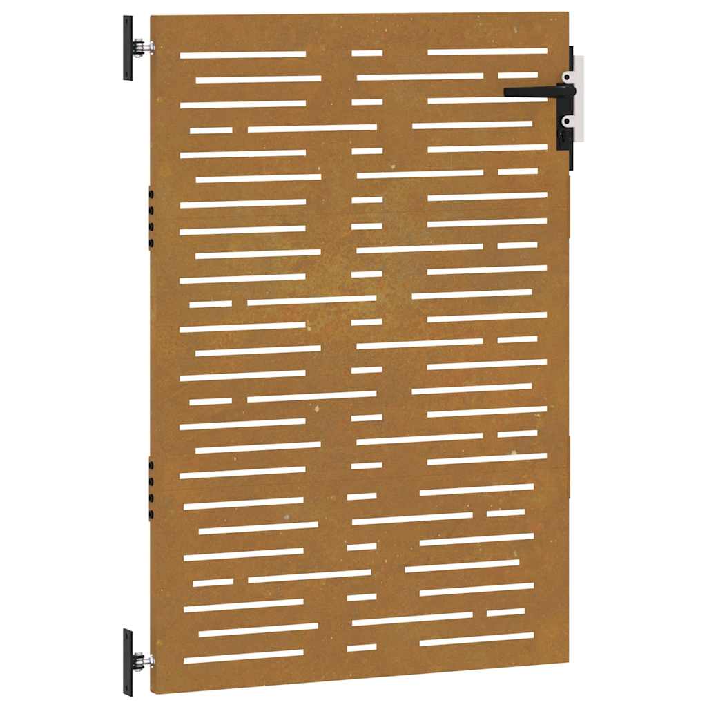 vidaXL Πύλη Κήπου με Τετράγωνο Σχέδιο 85 x 150 εκ. από Ατσάλι Corten