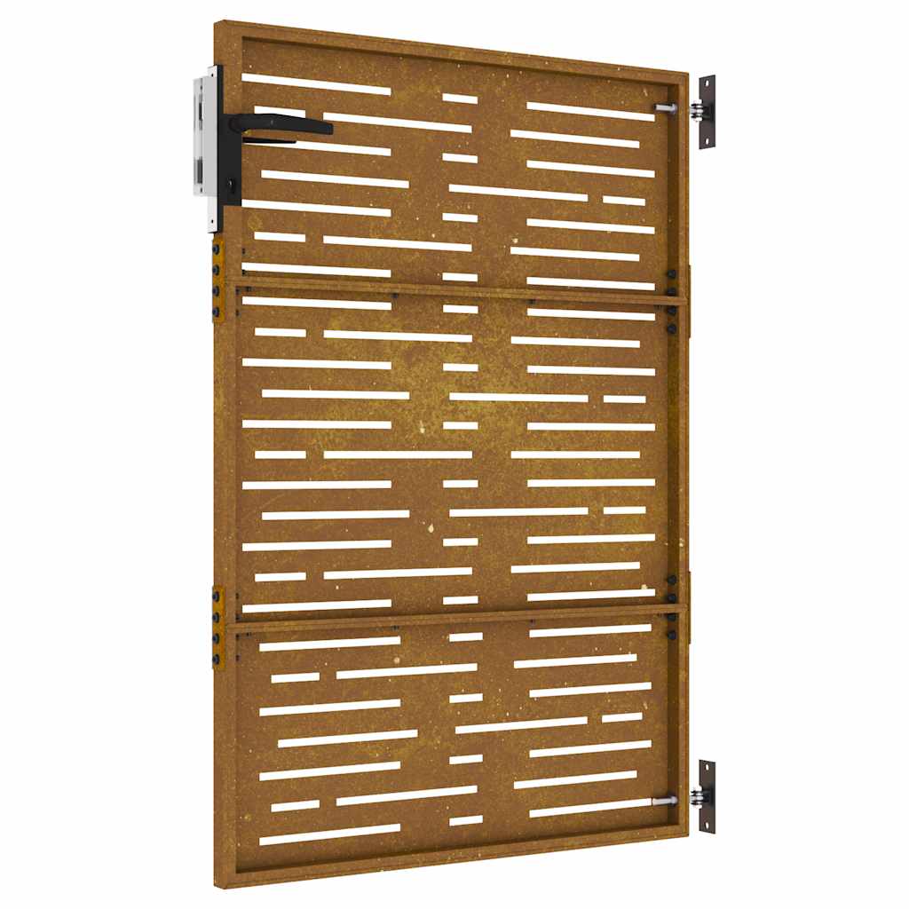 vidaXL Πύλη Κήπου με Τετράγωνο Σχέδιο 85 x 150 εκ. από Ατσάλι Corten