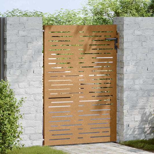vidaXL Πόρτα Κήπου Τετράγωνη 85x150 εκ. από Ατσάλι Corten