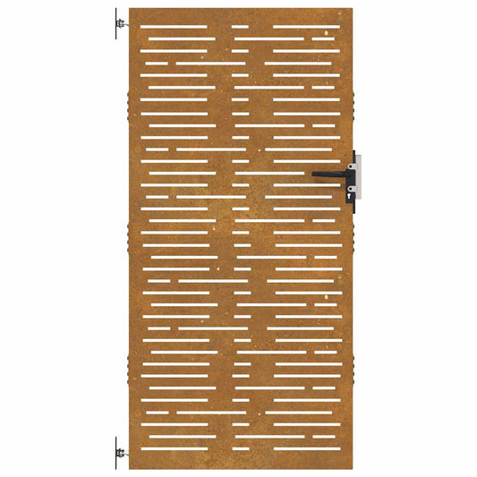 vidaXL Πύλη Κήπου με Τετράγωνο Σχέδιο 85 x 175 εκ. από Ατσάλι Corten