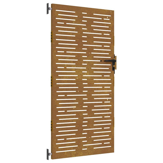 vidaXL Πόρτα Κήπου Τετράγωνη 85x175 εκ. από Ατσάλι Corten