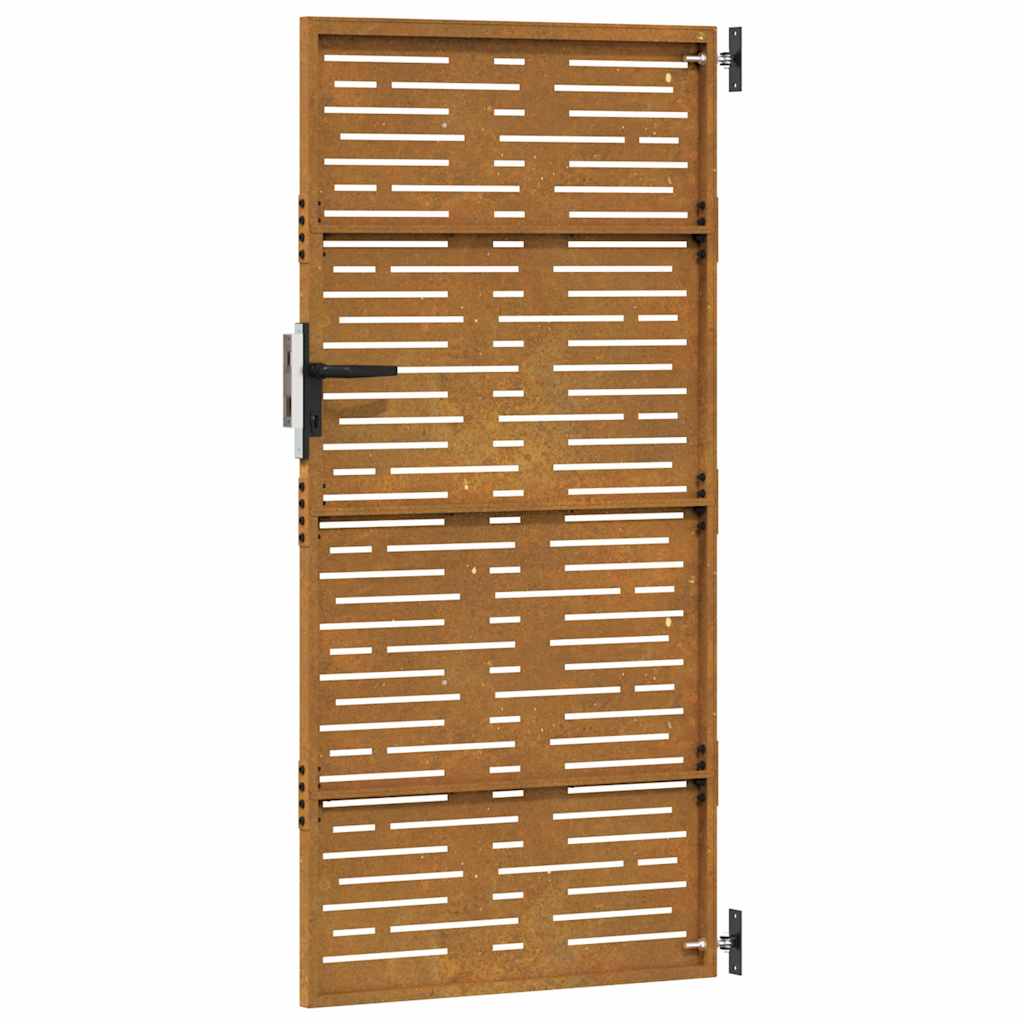 vidaXL Πύλη Κήπου με Τετράγωνο Σχέδιο 85 x 175 εκ. από Ατσάλι Corten
