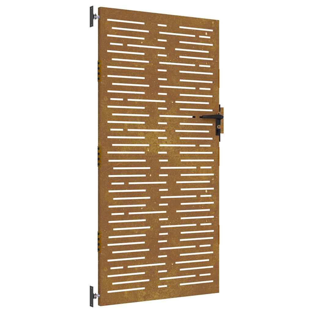 vidaXL Πόρτα Κήπου Τετράγωνη 85 x 200 εκ. από Ατσάλι Corten