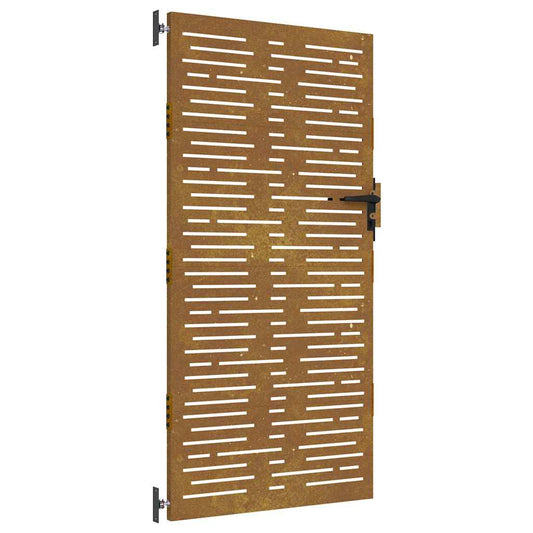vidaXL Πόρτα Κήπου Τετράγωνη 85 x 200 εκ. από Ατσάλι Corten