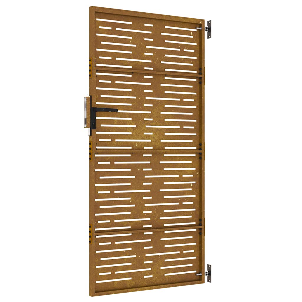 vidaXL Πόρτα Κήπου Τετράγωνη 85 x 200 εκ. από Ατσάλι Corten