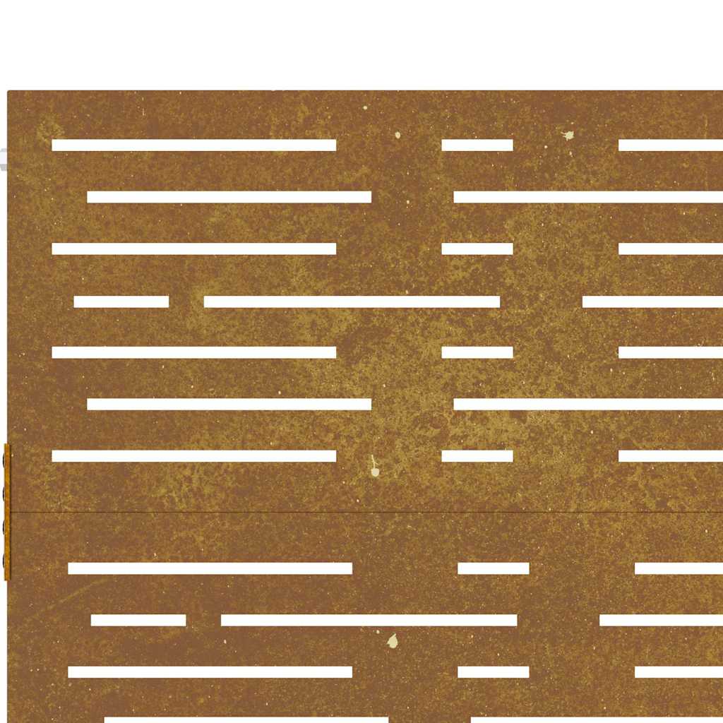 vidaXL Πόρτα Κήπου Τετράγωνη 100x75 εκ. από Ατσάλι Corten