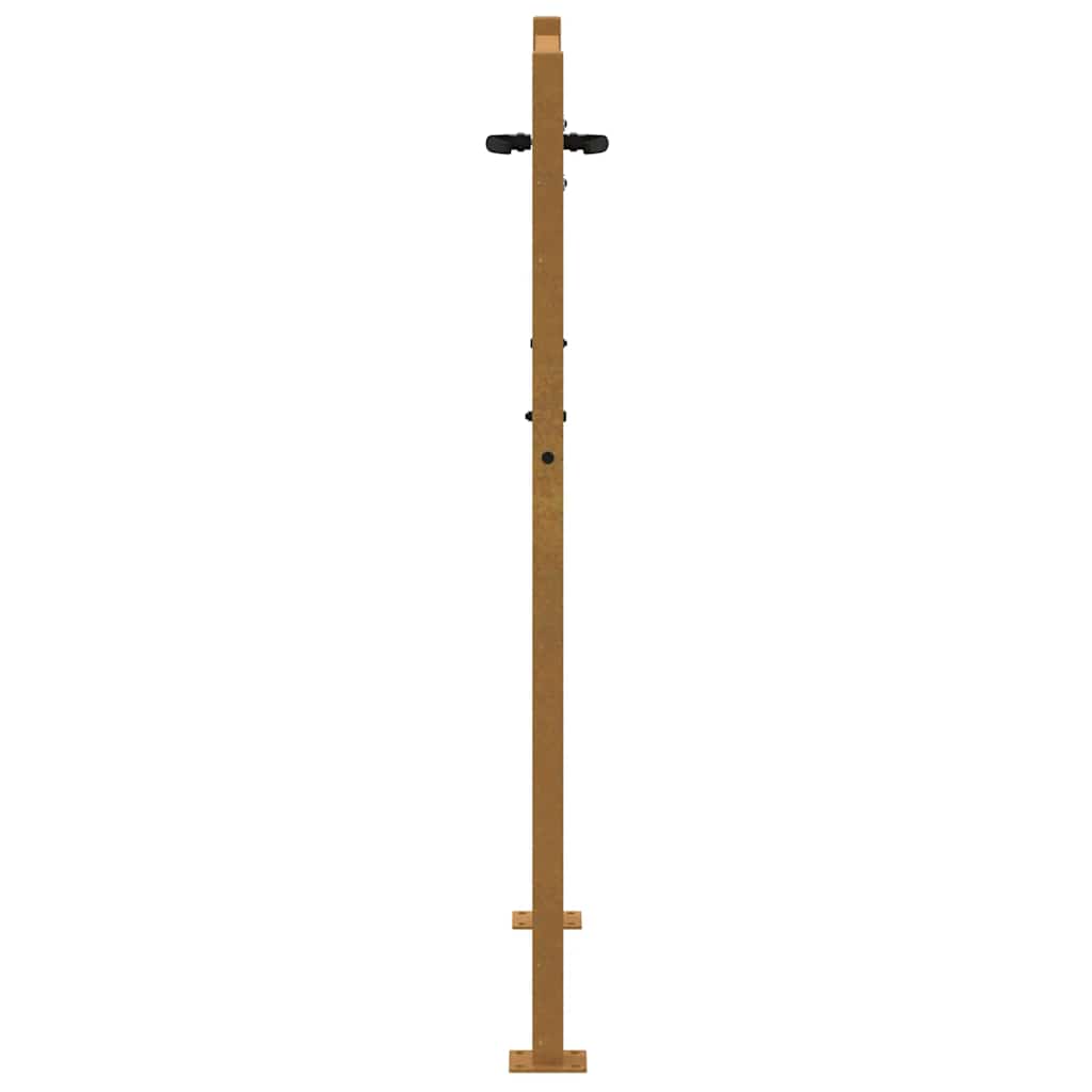vidaXL Πόρτα Κήπου Τετράγωνη 100x125 εκ. από Ατσάλι Corten