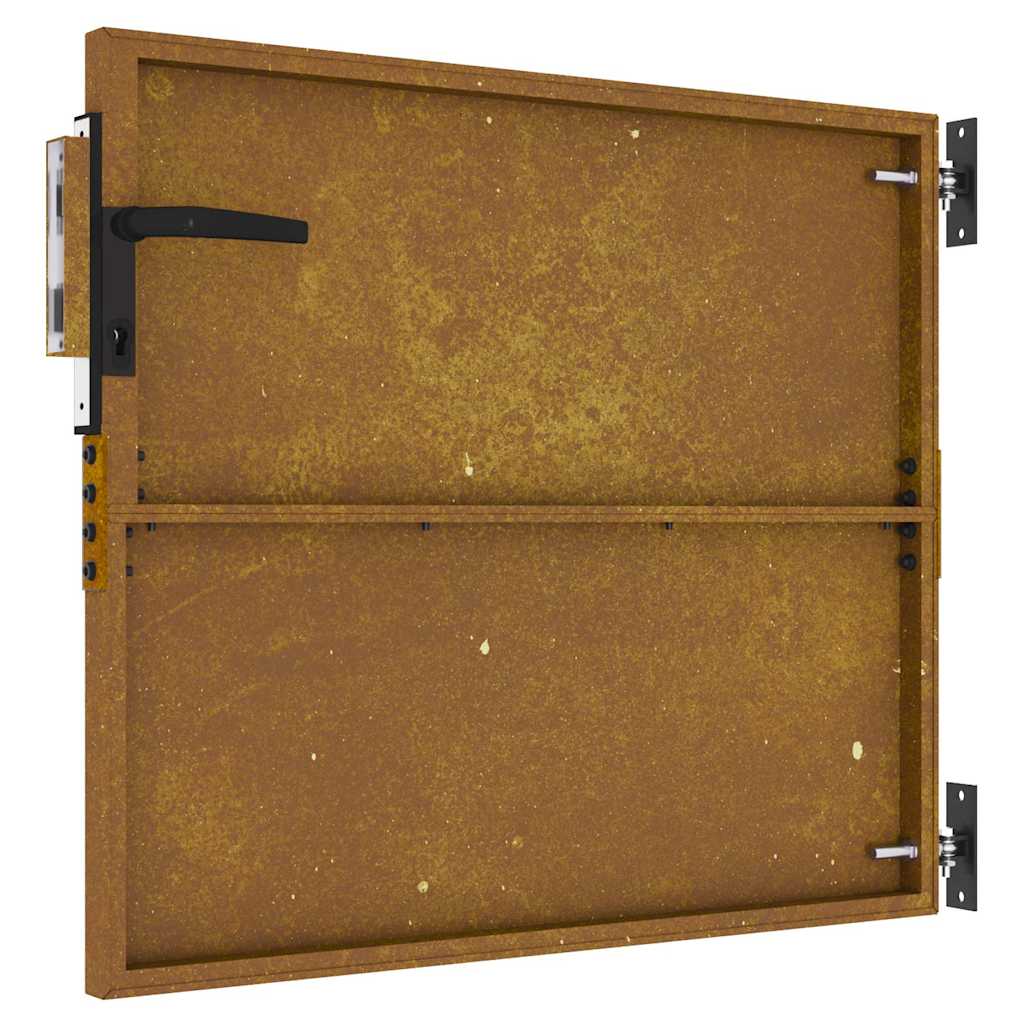 vidaXL Πόρτα Κήπου από Ατσάλι Corten 85x75 εκ.