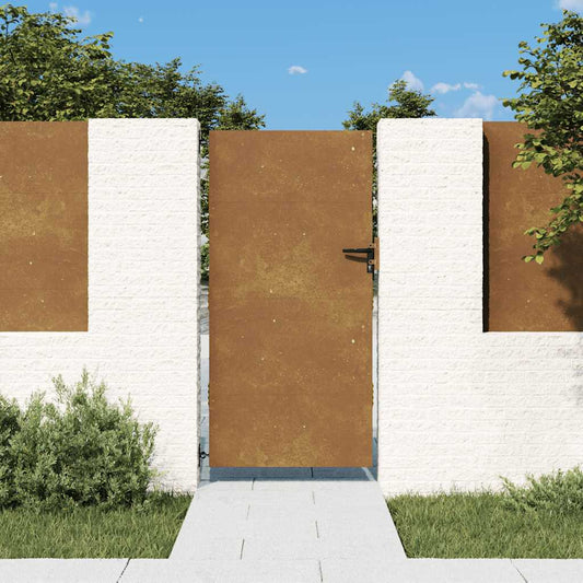 vidaXL Πόρτα Κήπου 85x200 εκ. από Ατσάλι Corten