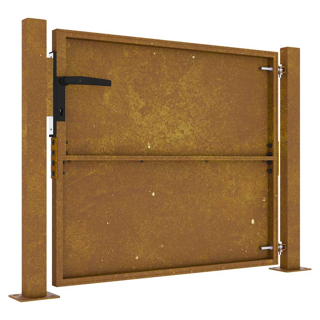 vidaXL Πόρτα Κήπου από Ατσάλι Corten 100x75 εκ.