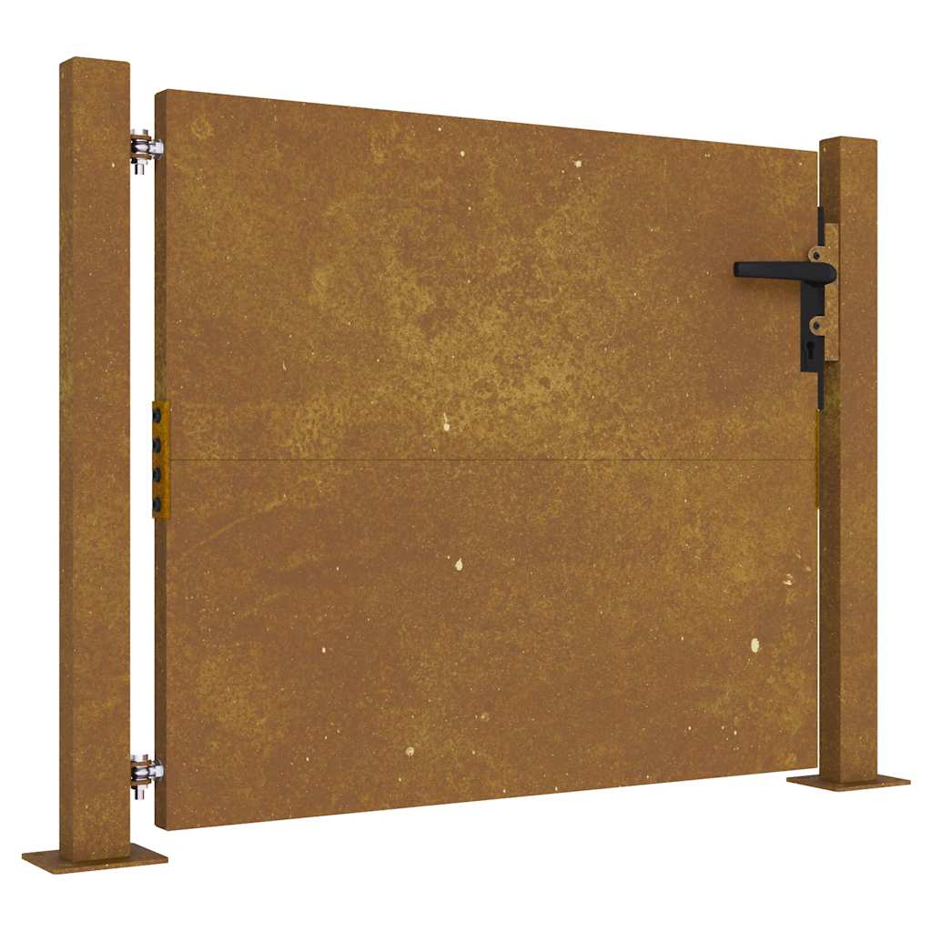vidaXL Πόρτα Κήπου 100x100 εκ. από Ατσάλι Corten