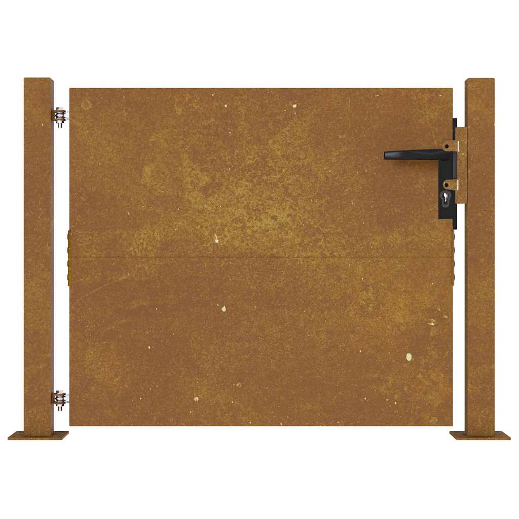vidaXL Πόρτα Κήπου 100x100 εκ. από Ατσάλι Corten