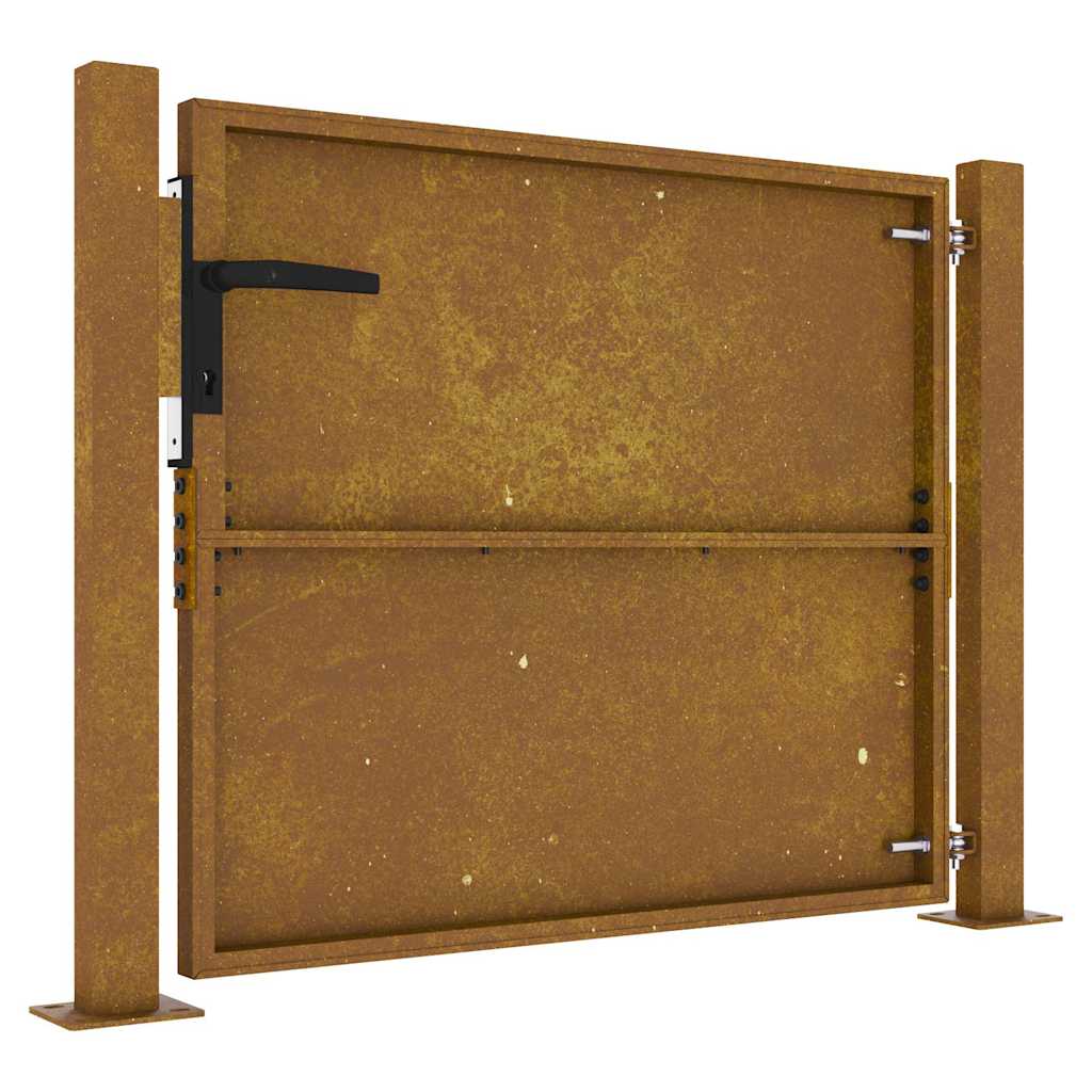 vidaXL Πόρτα Κήπου 100x100 εκ. από Ατσάλι Corten