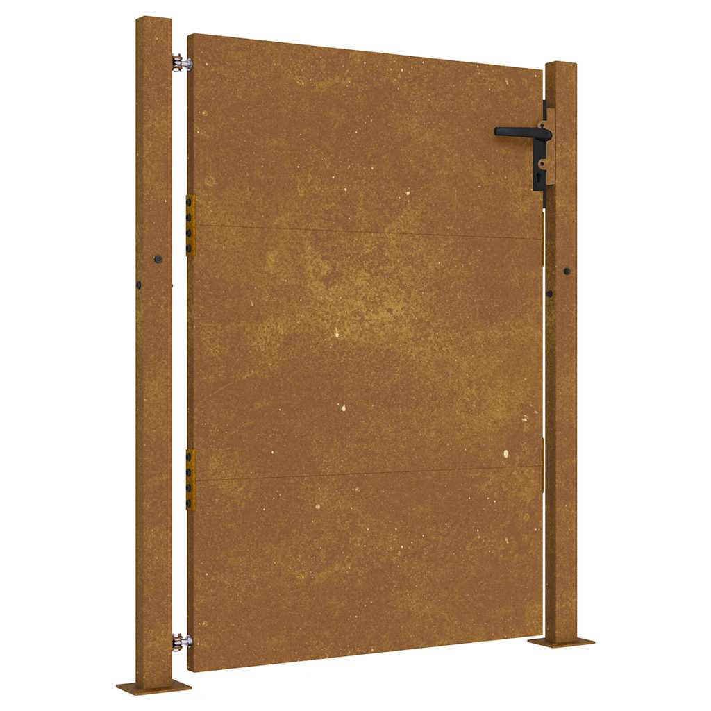 vidaXL Πόρτα Κήπου 100x150 εκ. από Ατσάλι Corten
