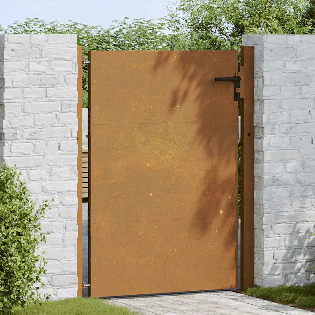 vidaXL Πόρτα Κήπου 100x150 εκ. από Ατσάλι Corten