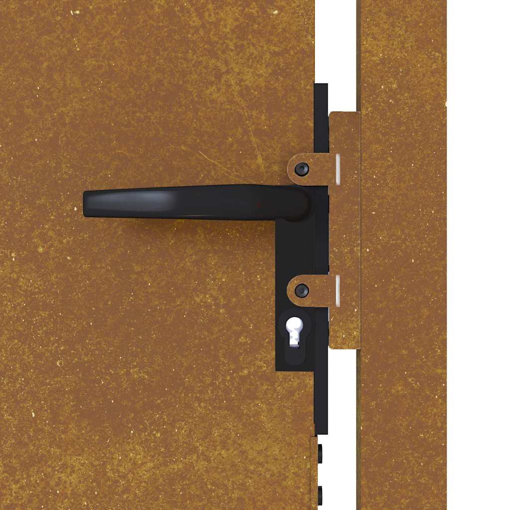 vidaXL Πόρτα Κήπου 100x200 εκ. από Ατσάλι Corten