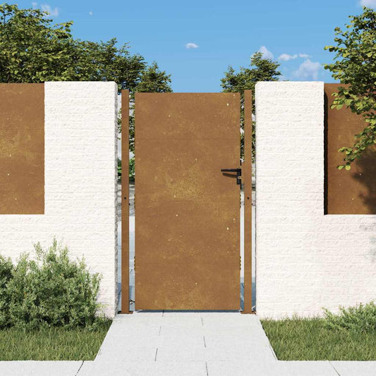 vidaXL Πόρτα Κήπου 100x200 εκ. από Ατσάλι Corten