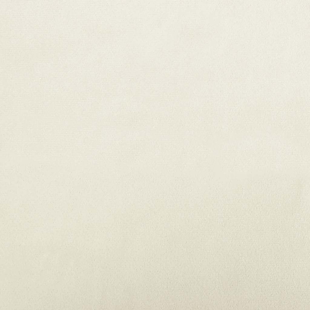 vidaXL Κρεβάτι Σκύλου Κρεμ 90 x 53 x 30 εκ. Βελούδινο