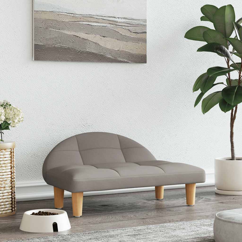 vidaXL Κρεβάτι Σκύλου Taupe 70 x 52 x 30 εκ. Υφασμάτινο