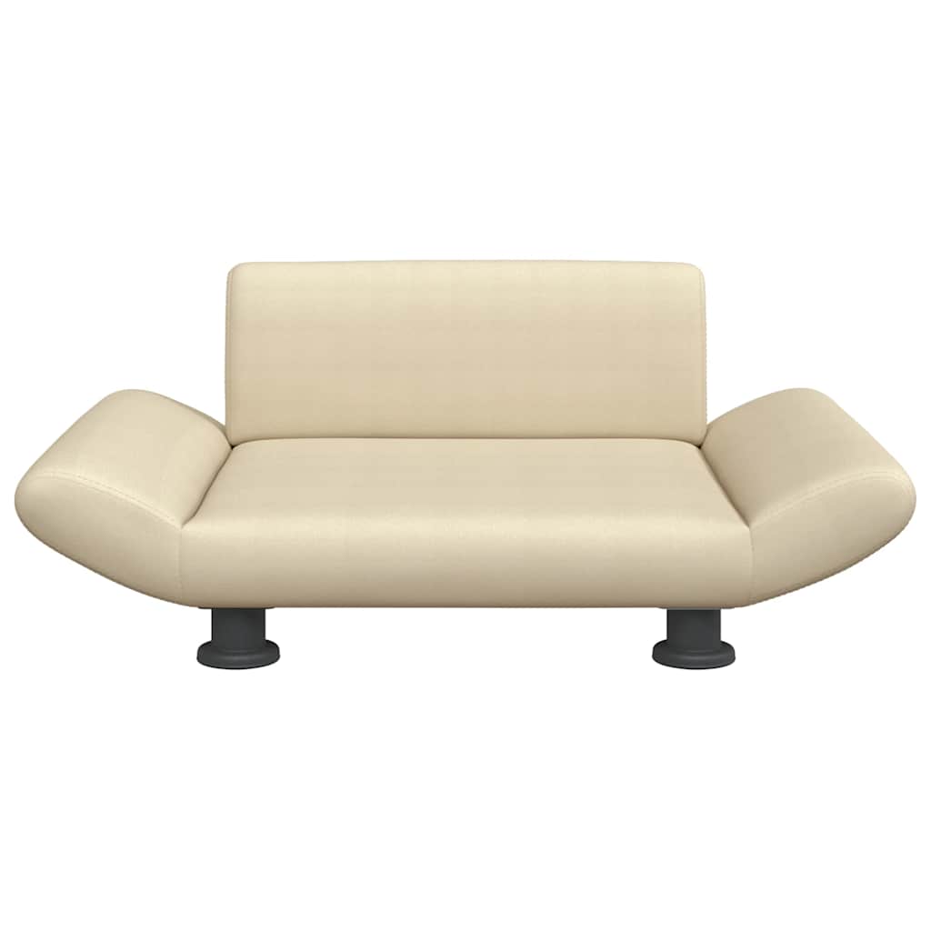 vidaXL Κρεβάτι Σκύλου Κρεμ 70 x 45 x 28 εκ. Υφασμάτινο