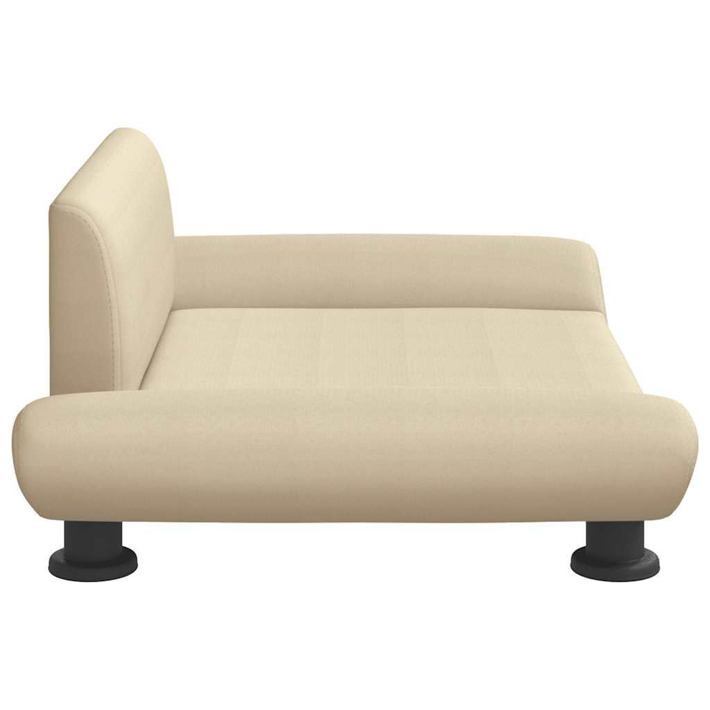 vidaXL Κρεβάτι Σκύλου Κρεμ 70 x 45 x 28 εκ. Υφασμάτινο