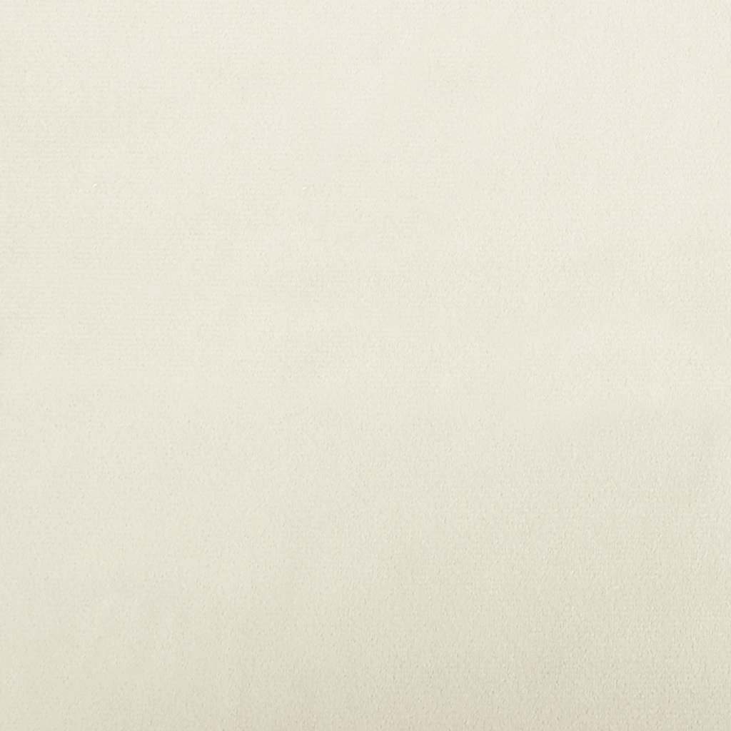 vidaXL Κρεβάτι Σκύλου με Προέκταση Κρεμ 100 x 50 x 30 εκ. Βελούδινο