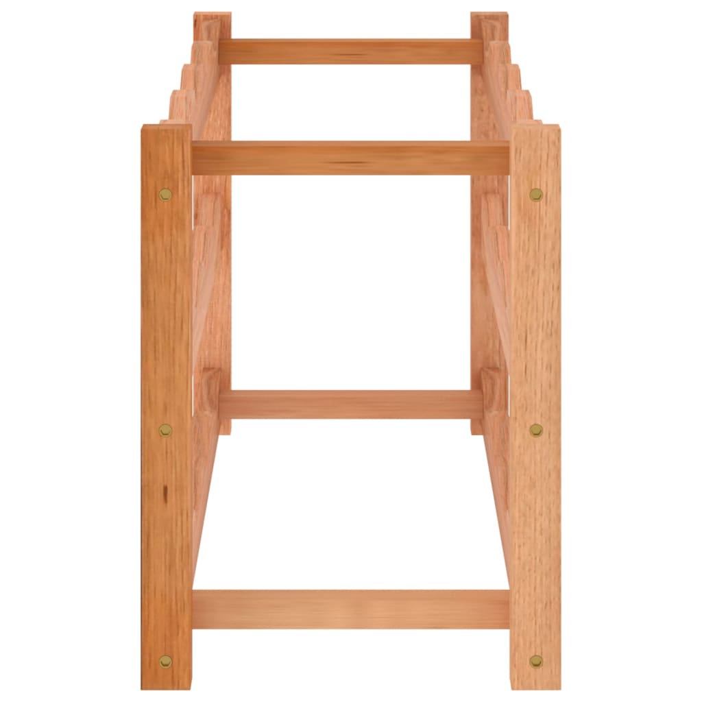 vidaXL Ραφιέρα Κρασιών για 12 Μπουκάλια από Μασίφ Ξύλο Καρυδιάς