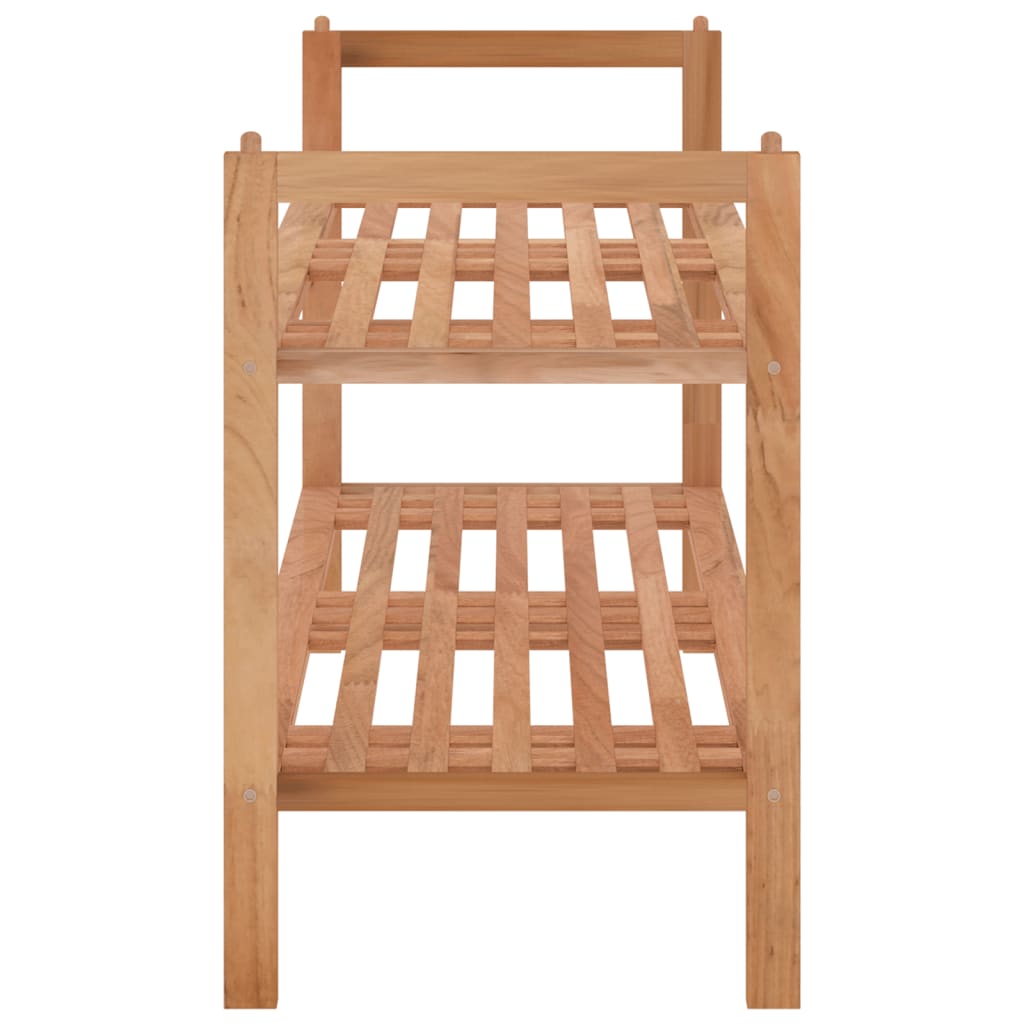 vidaXL Παπουτσοθήκη 69 x 27 x 41 εκ. από Μασίφ Ξύλο Καρυδιάς