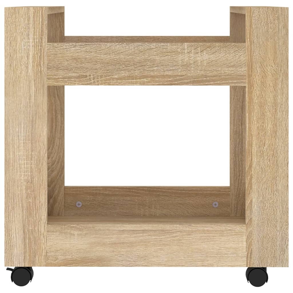 vidaXL Γραφείο Τρόλεϊ Sonoma Δρυς 60x45x60 εκ. από Επεξεργασμένο Ξύλο