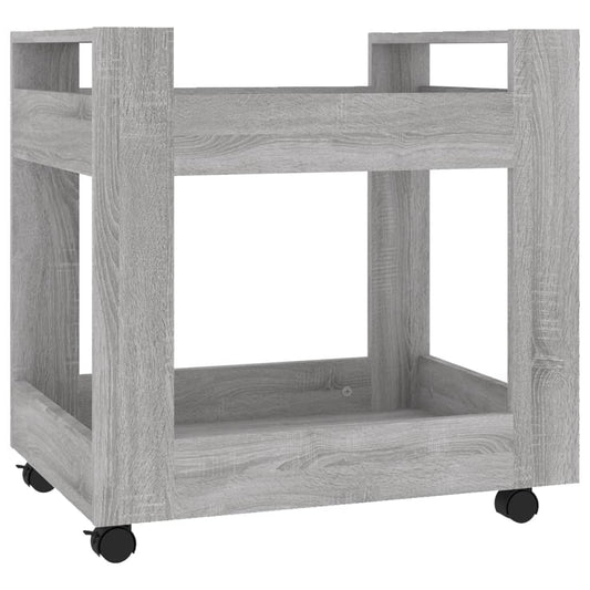 vidaXL Γραφείο Τρόλεϊ Sonoma Γκρι 60x45x60 εκ. από Επεξεργασμένο Ξύλο