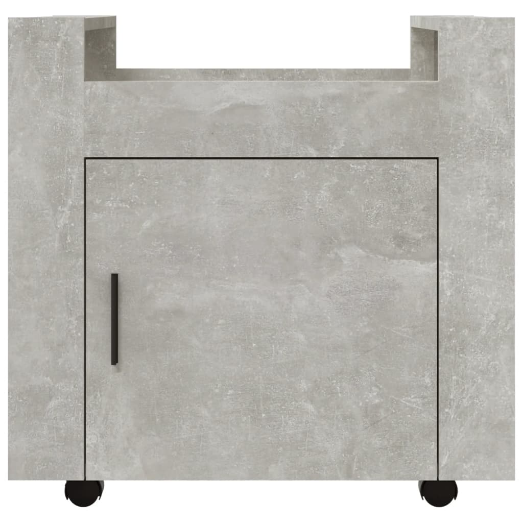 vidaXL Γραφείο Τρόλεϊ Γκρι Σκυρ. 60x45x60 εκ. από Επεξεργασμένο Ξύλο