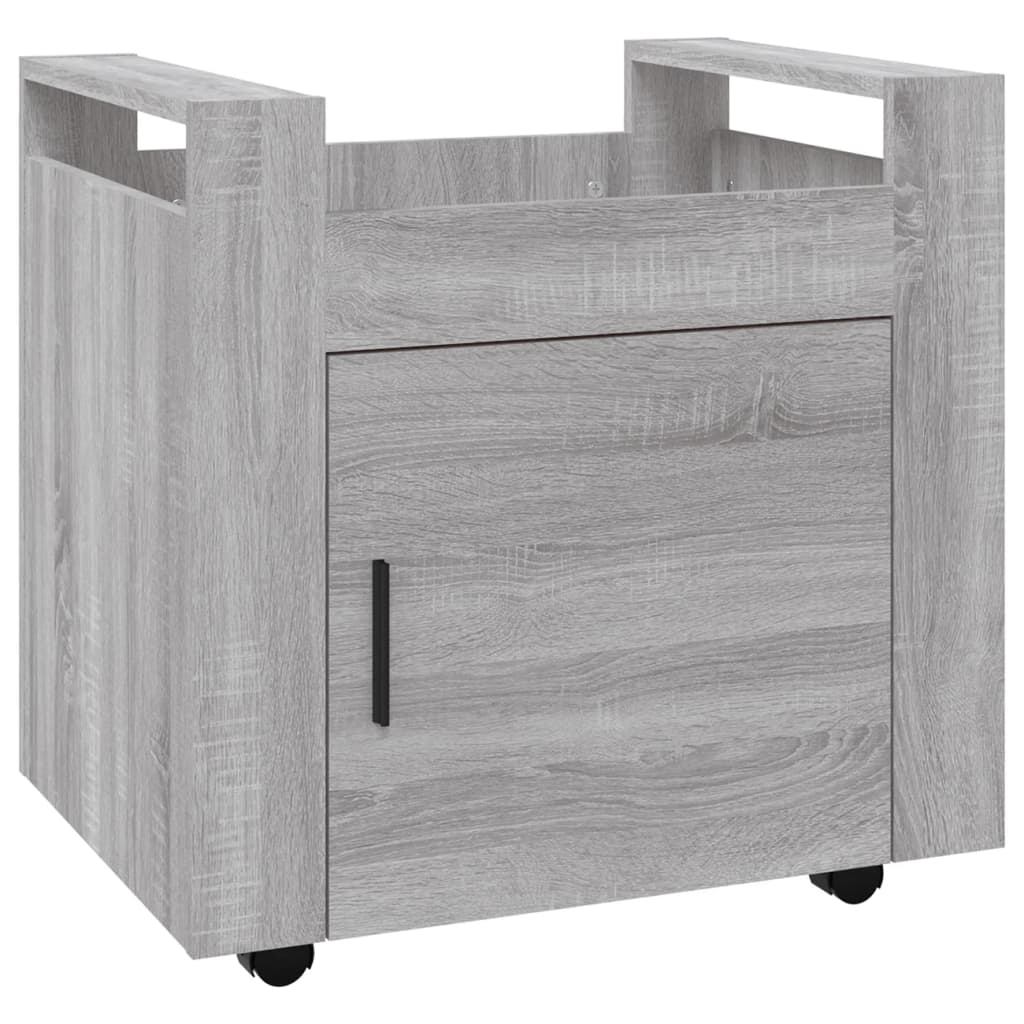 vidaXL Γραφείο Τρόλεϊ Sonoma Γκρι 60x45x60 εκ. από Επεξεργασμένο Ξύλο