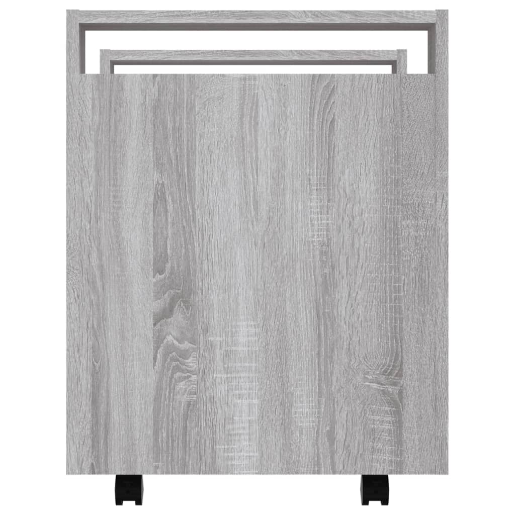 vidaXL Γραφείο Τρόλεϊ Sonoma Γκρι 60x45x60 εκ. από Επεξεργασμένο Ξύλο