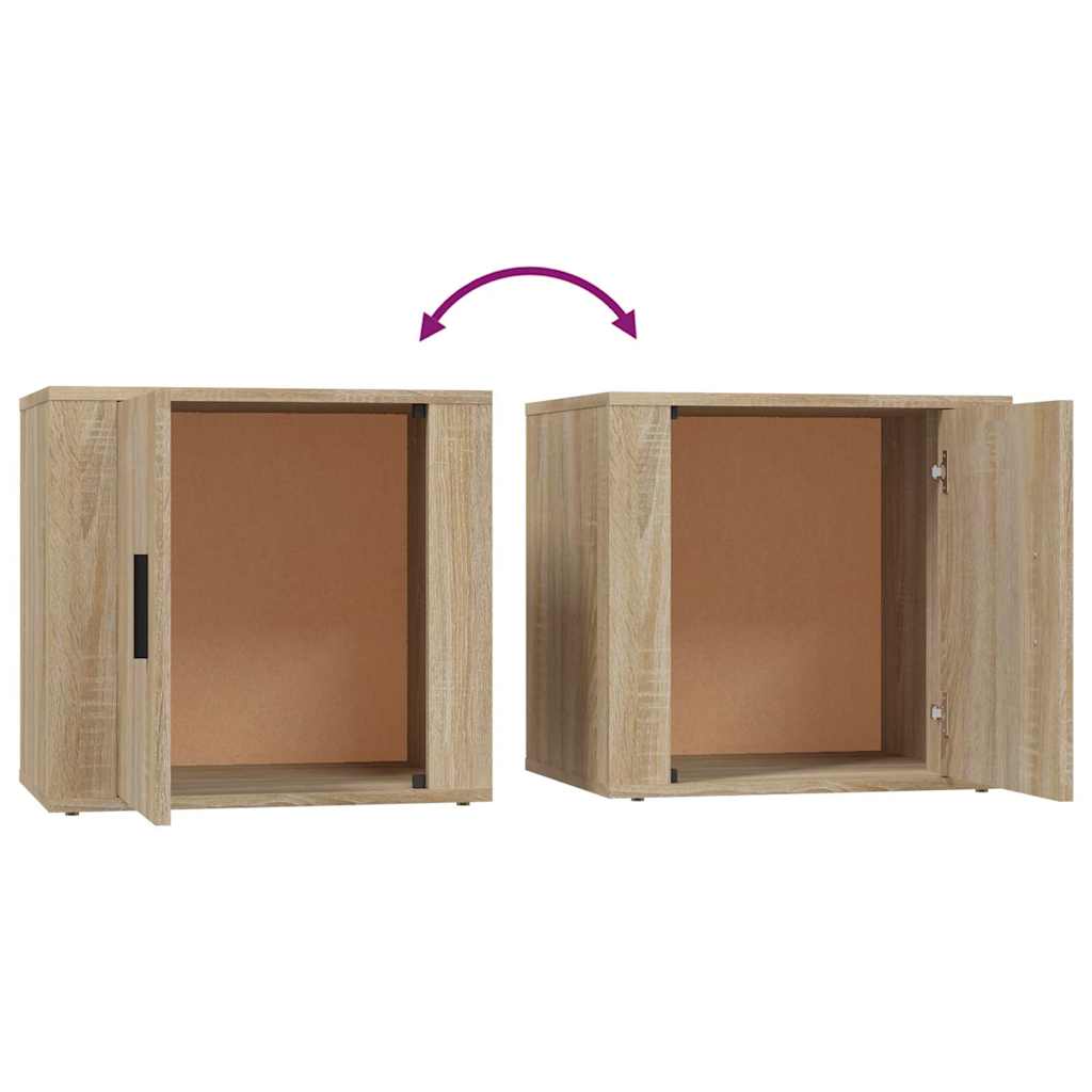 vidaXL Κομοδίνα 2 τεμ. Sonoma Δρυς 50 x 39 x 47 εκ.
