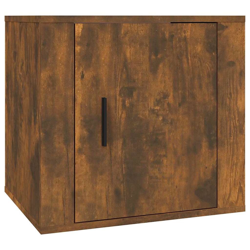 vidaXL Κομοδίνα 2 τεμ. Καπνιστή Δρυς 50x39x47 εκ.