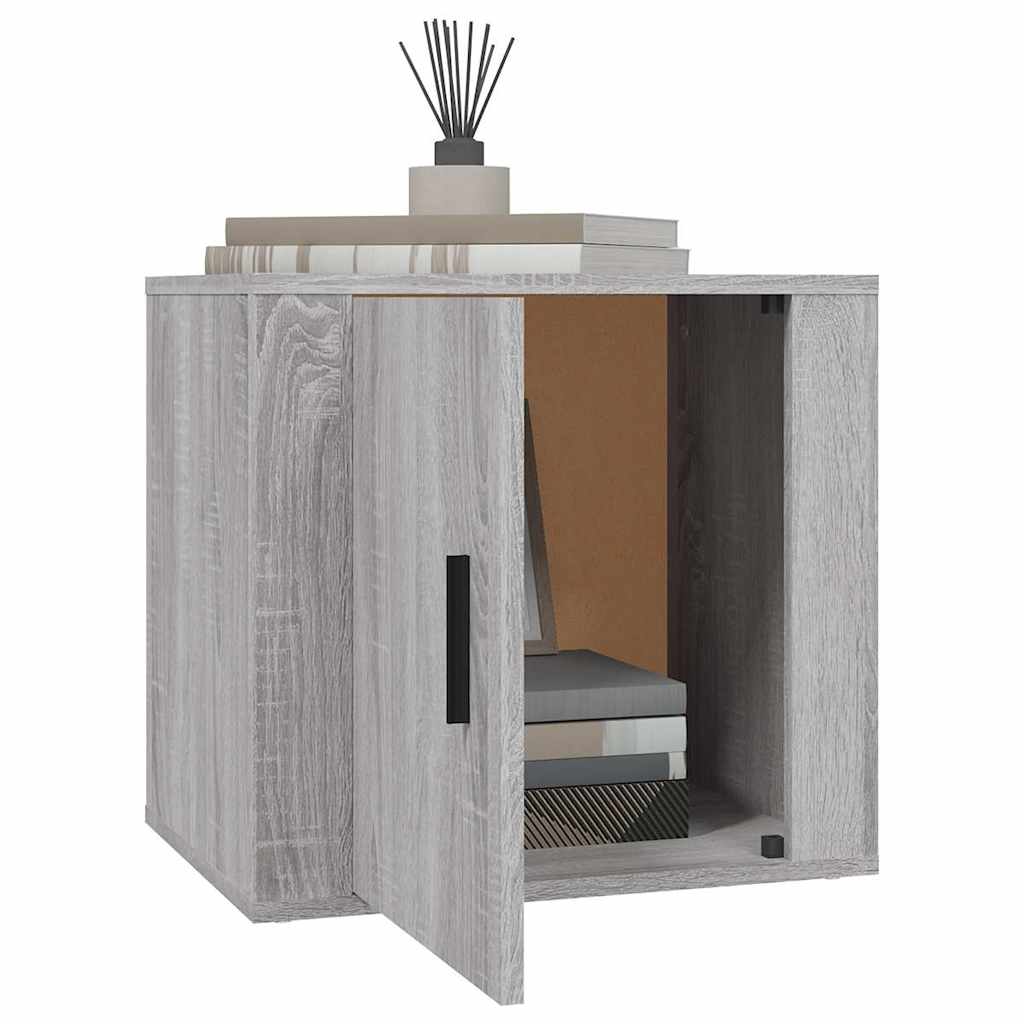 vidaXL Κομοδίνα 2 τεμ. Γκρι Sonoma 50x39x47 εκ.
