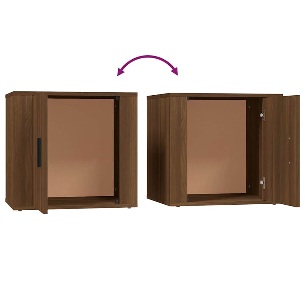 vidaXL Κομοδίνο Καφέ Δρυς 50 x 39 x 47 εκ.