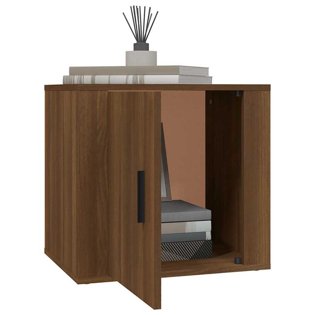 vidaXL Κομοδίνα 2 τεμ. Καφέ Δρυς 50x39x47 εκ.