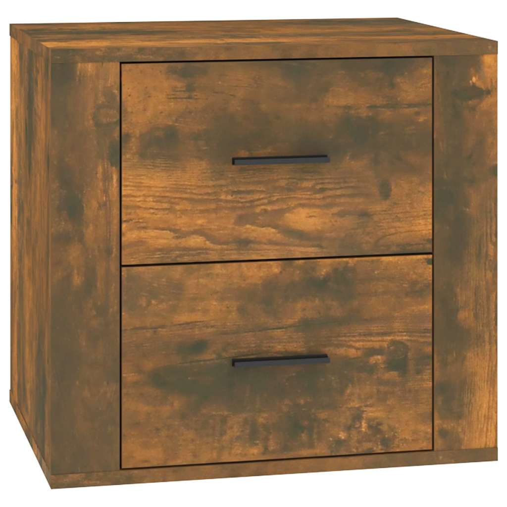 vidaXL Κομοδίνο Καπνιστή Δρυς 50 x 39 x 47 εκ.