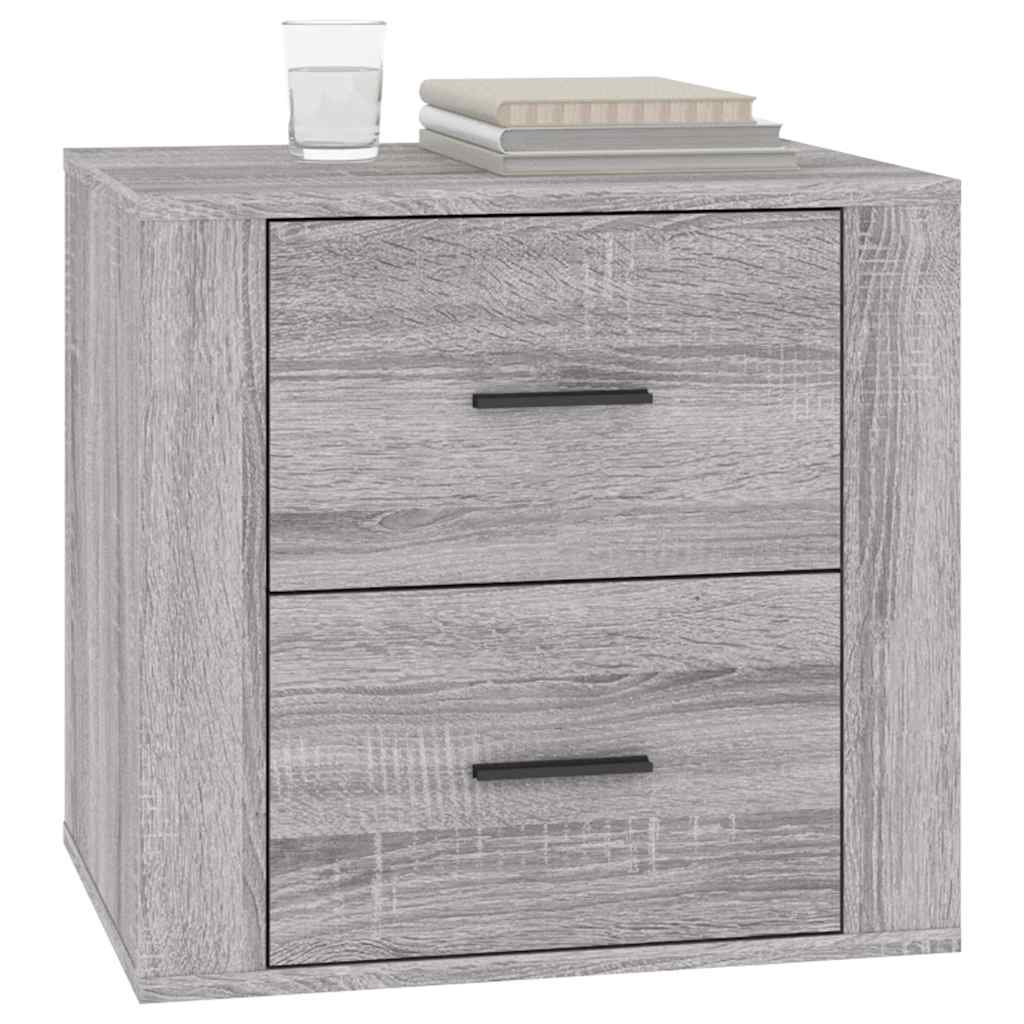 vidaXL Κομοδίνο Γκρι Sonoma 50x39x47 εκ.