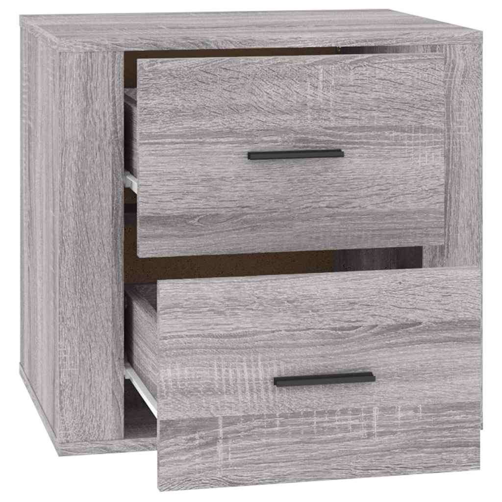 vidaXL Κομοδίνο Γκρι Sonoma 50x39x47 εκ.
