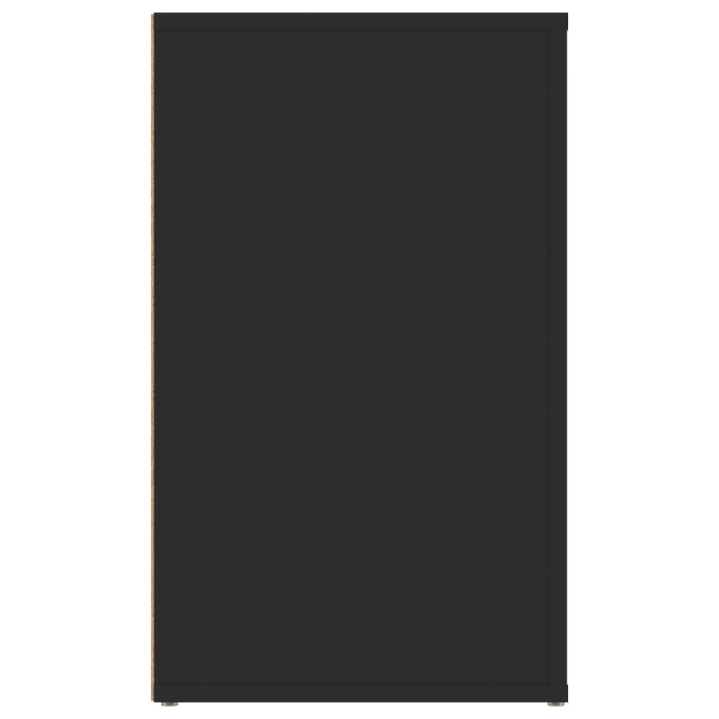 vidaXL Κομοδίνο Μαύρο 50 x 36 x 60 εκ. από Επεξεργασμένο Ξύλο