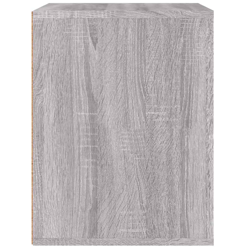 vidaXL Κομοδίνα Επιτοίχια Γκρι Sonoma 50x36x47 εκ.