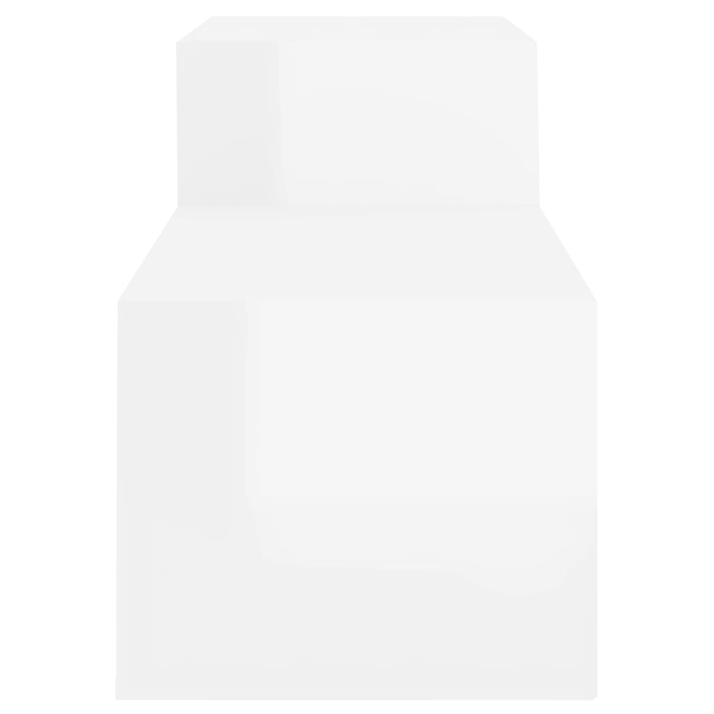 vidaXL Παπουτσοθήκη Γυαλιστερό Λευκό 150x35x45 εκ. Επεξεργασμένο Ξύλο