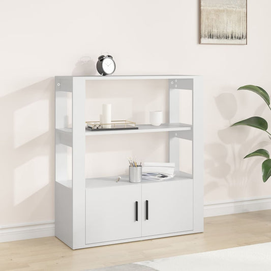 vidaXL Ντουλάπι Λευκό 80 x 30 x 90 εκ. από Επεξεργασμένο Ξύλο