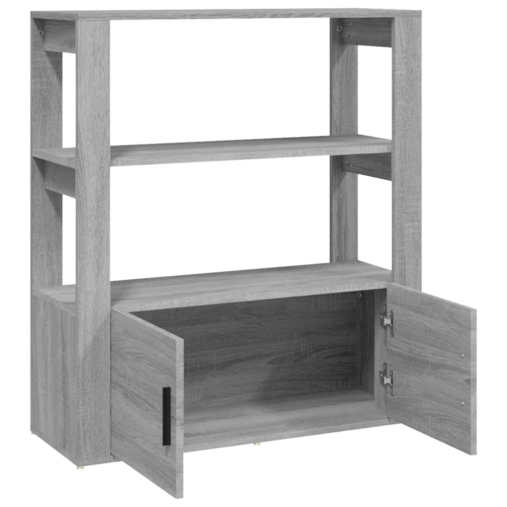 vidaXL Ντουλάπι Γκρι Sonoma 80x30x90 εκ. από Επεξεργασμένο Ξύλο