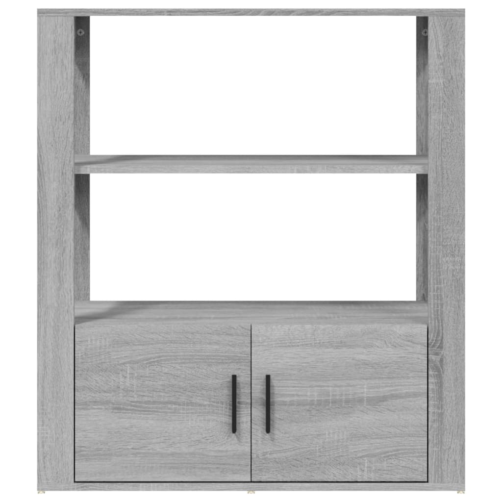 vidaXL Ντουλάπι Γκρι Sonoma 80x30x90 εκ. από Επεξεργασμένο Ξύλο