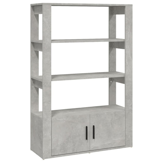 vidaXL Ντουλάπι Γκρι Σκυροδέματος 80x30x119,5 εκ. Επεξεργασμένο Ξύλο