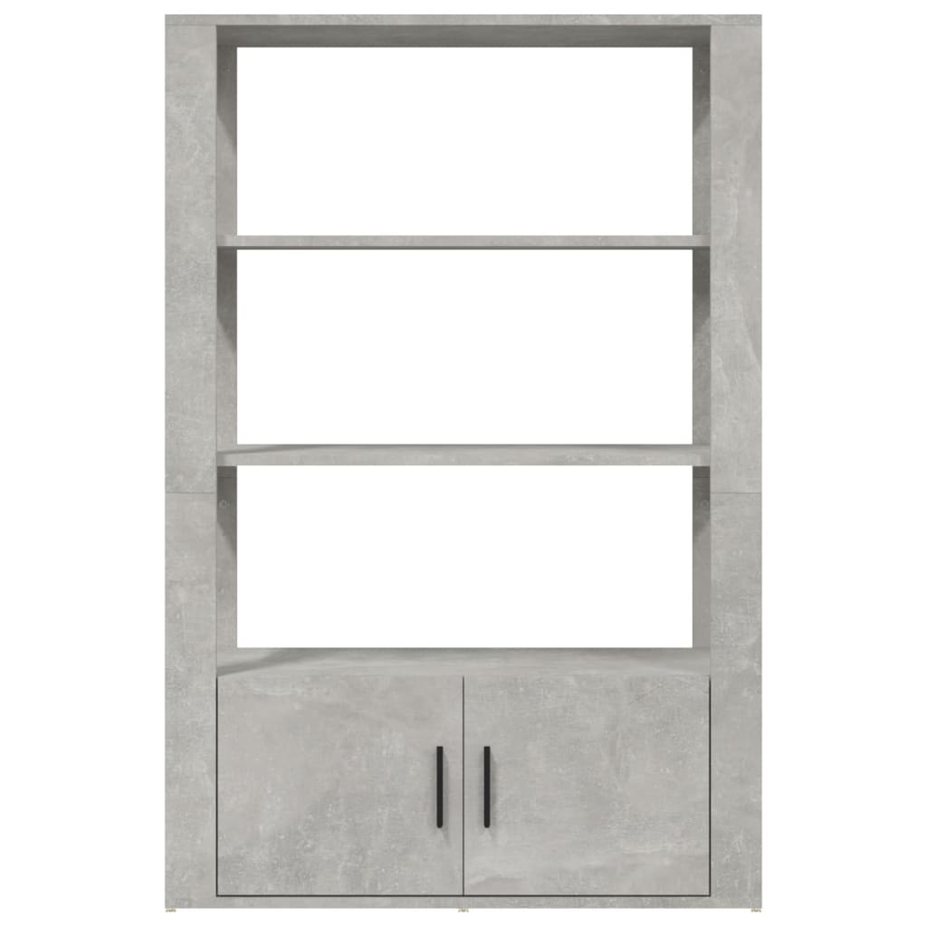 vidaXL Ντουλάπι Γκρι Σκυροδέματος 80x30x119,5 εκ. Επεξεργασμένο Ξύλο
