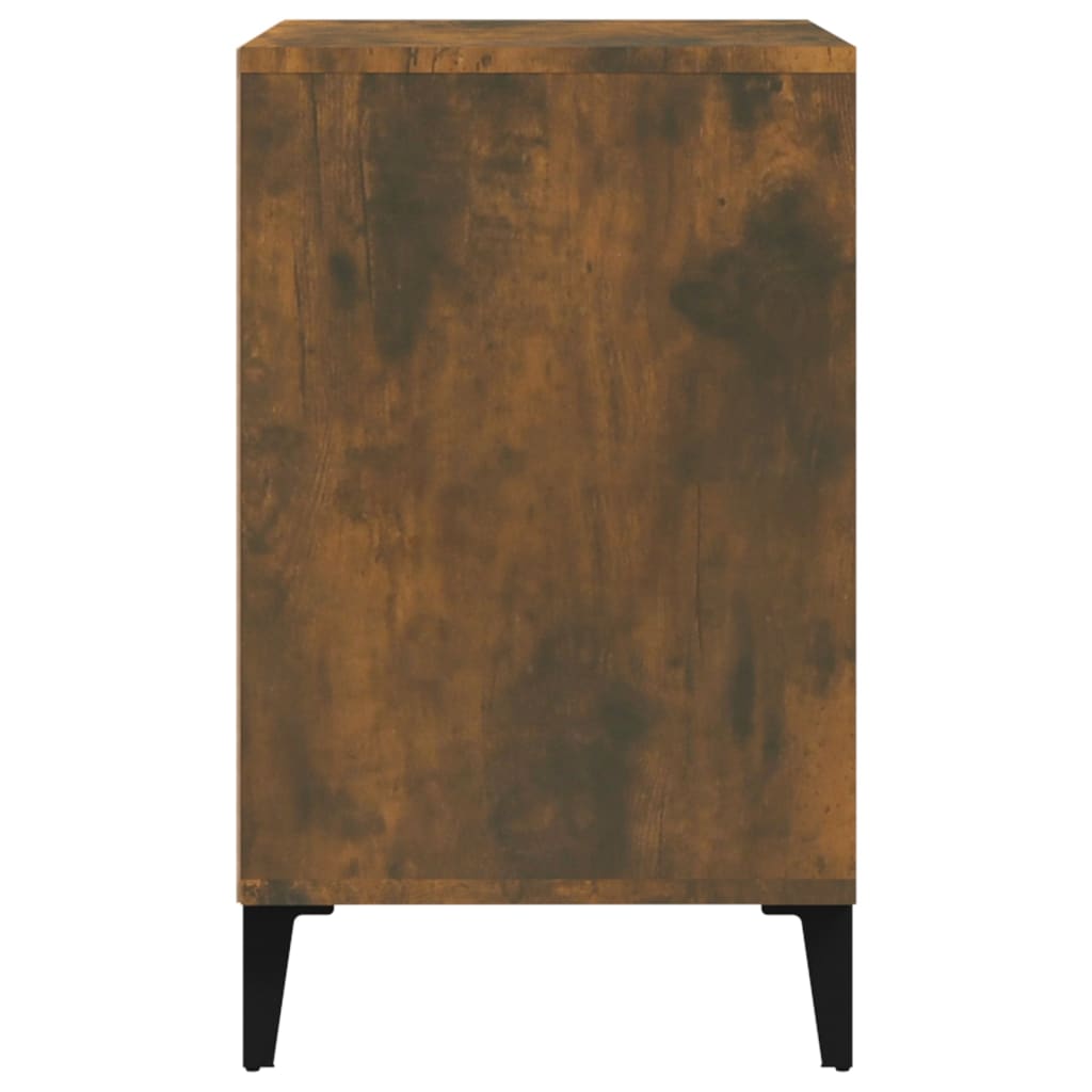 vidaXL Παπουτσοθήκη Καπνιστή Δρυς 102x36x60 εκ. από Επεξεργασμένο Ξύλο